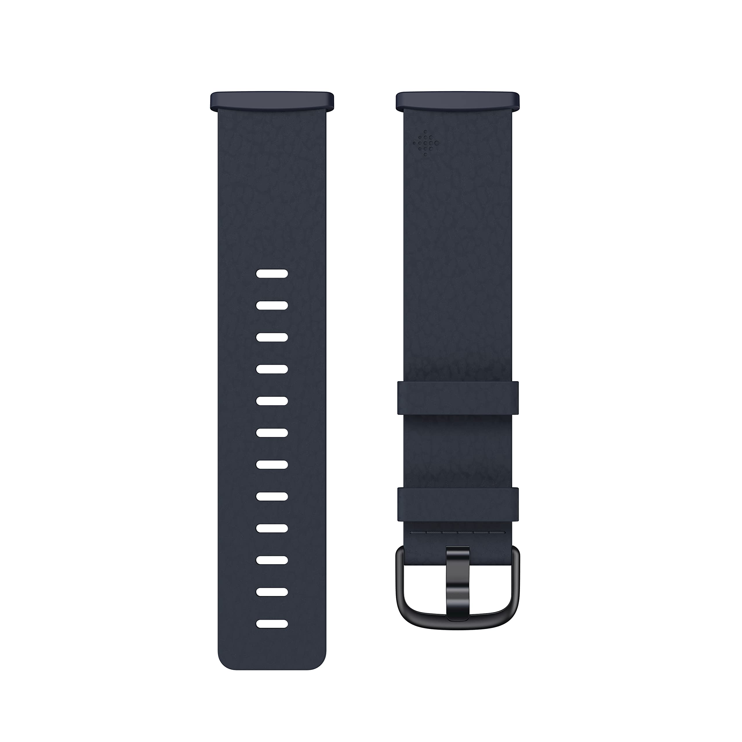 Fitbit - Vegan Leather Band, 24mm Attach, Indigo, Small *Compatible with Sense 2, Sense, Versa 4 & Versa 3