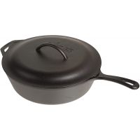 Lodge - 12 Inch / 5 Quart Cast Iron Covered Deep Skillet